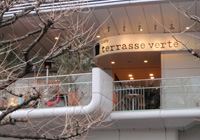 Cafe terrasse verte