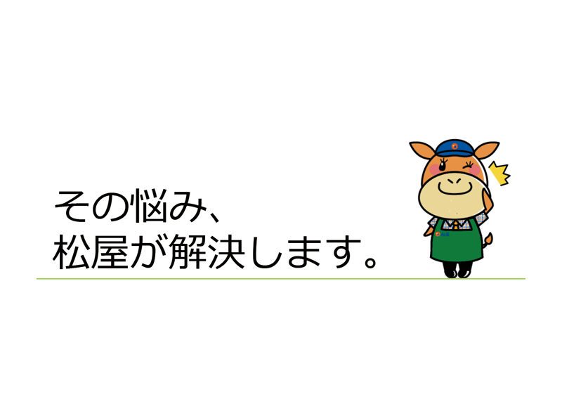 その悩み、松屋が解決します