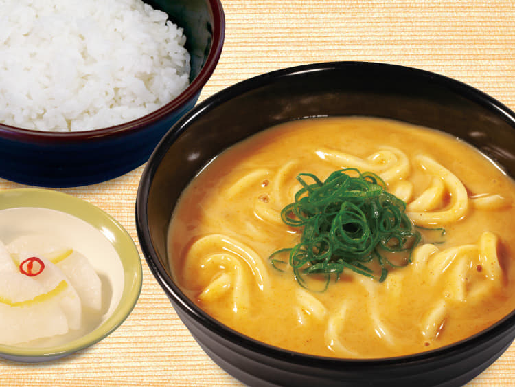 朝クリームカレーうどん定食 メニュー 松のや 朝クリームカレーうどん定食 メニュー 松のや