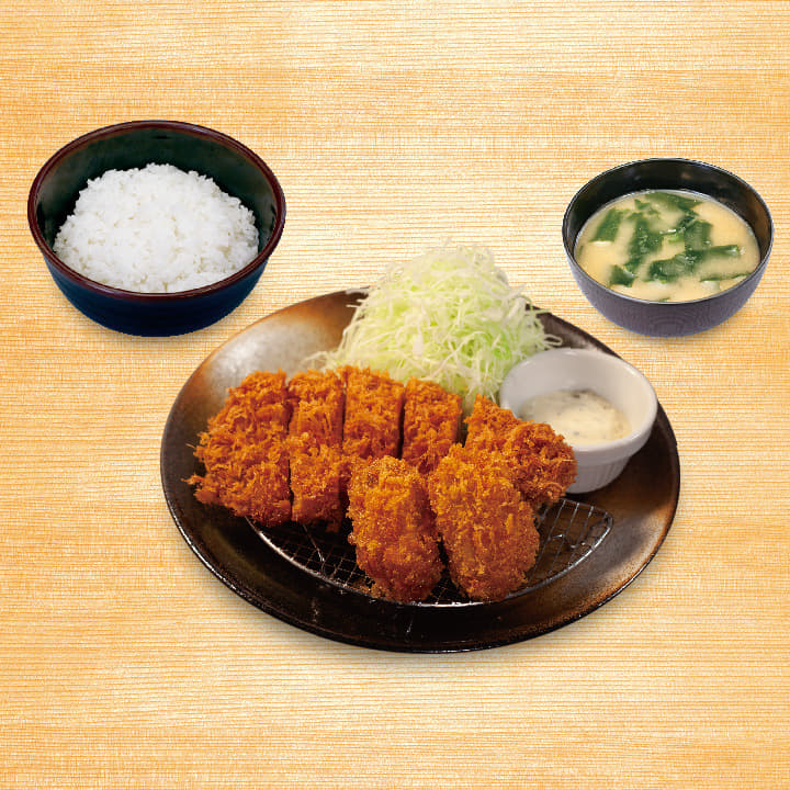 チキンかつ＆カキフライ（2個）定食