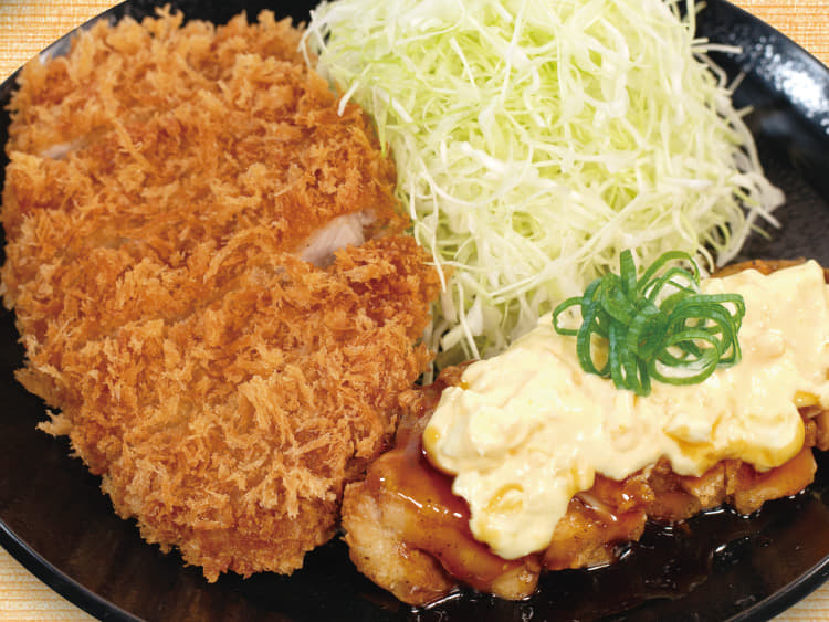 ロースかつ&チキン南蛮(1枚)定食