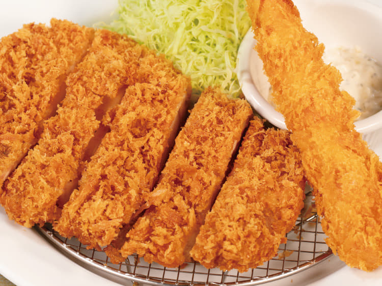 ジャンボチキンかつ＆海老フライ1尾定食