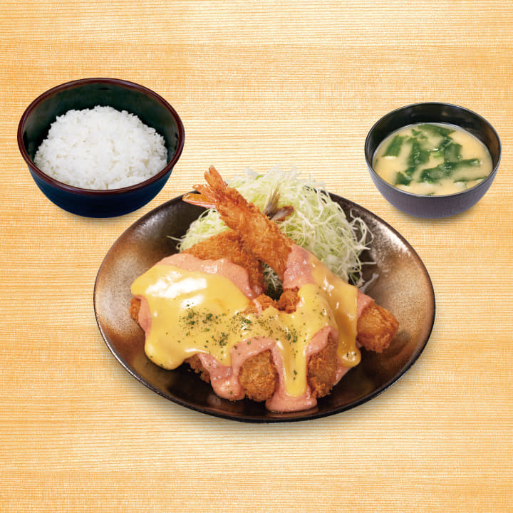 明太チーズ海鮮盛り合わせ定食