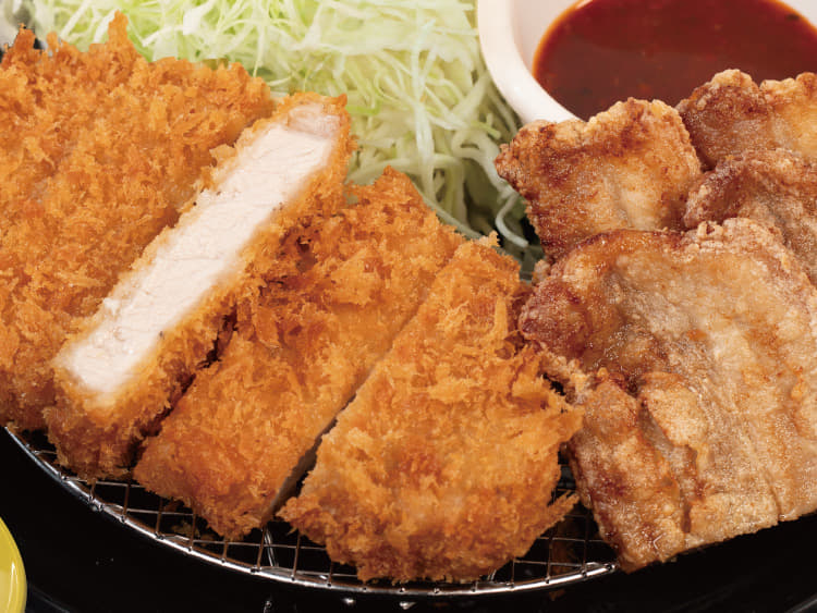 “大麦豚”ロースかつ＆ムートート定食