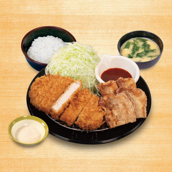 “大麦豚”ロースかつ＆ムートート定食