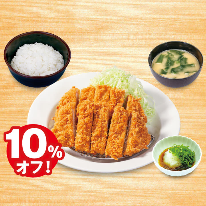 ダブル鬼おろしポン酢ロースかつ定食
