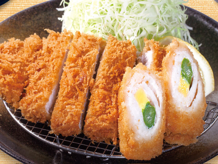 ロースかつ アスパラチーズ巻きかつ定食 メニュー 松のや