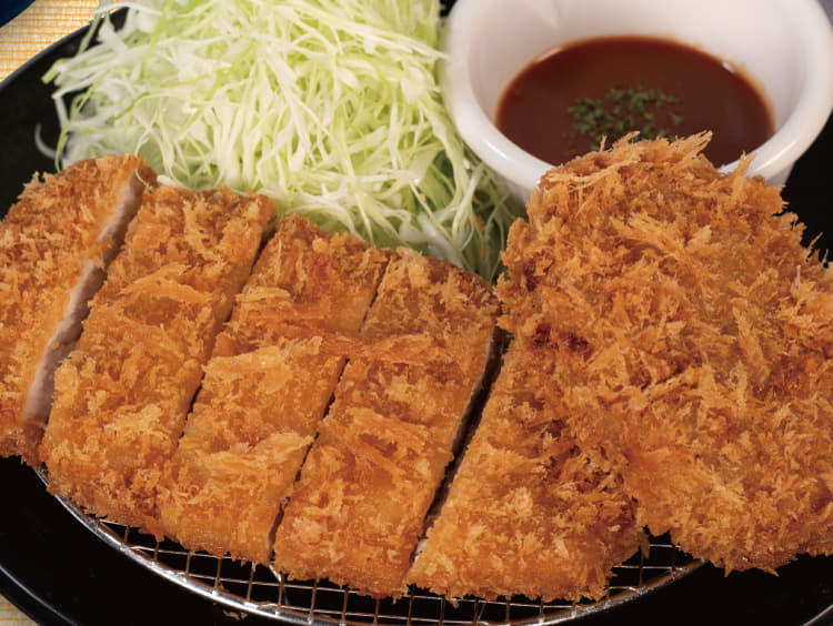 ロースかつ＆デミメンチかつ定食
