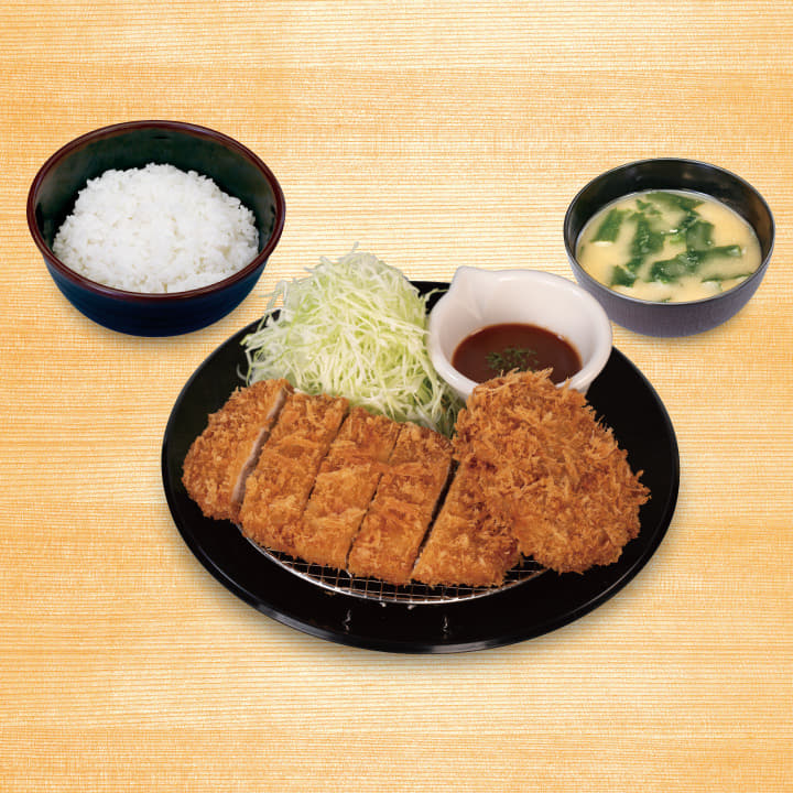 ロースかつ＆デミメンチかつ定食
