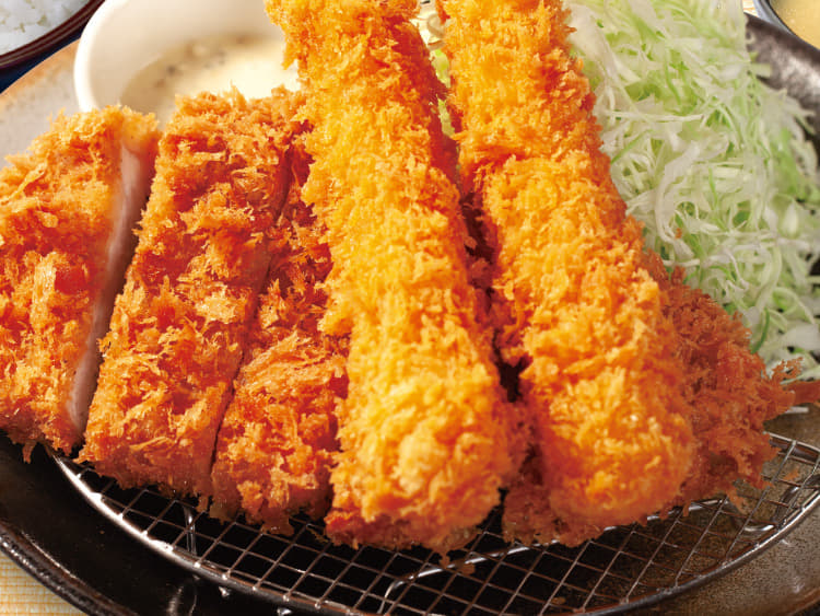 【海老海老フェア】ロースかつ＆海老フライ２尾定食