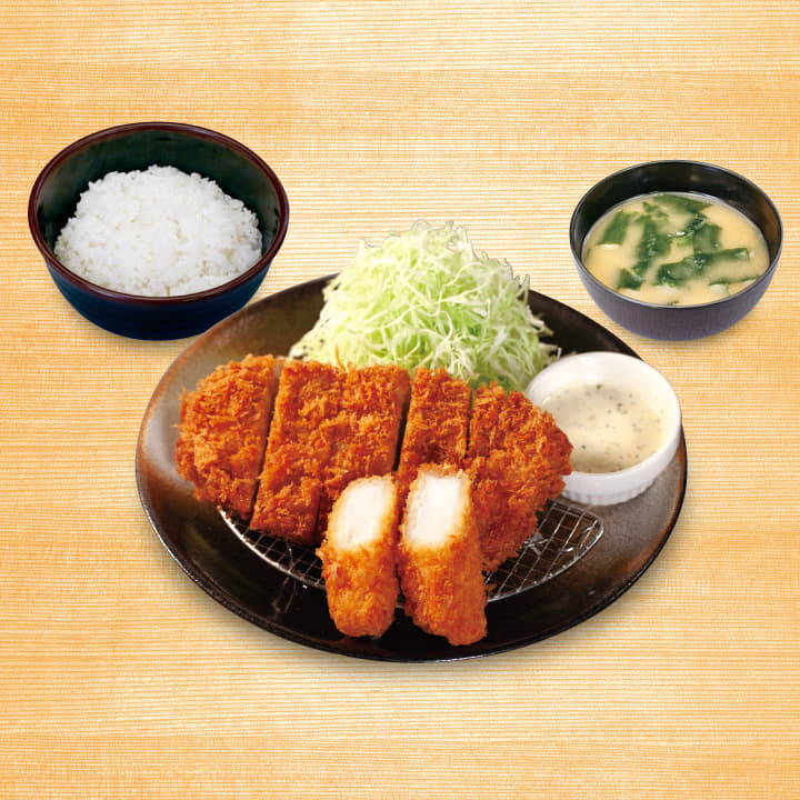 ロースかつ＆イカフライ定食