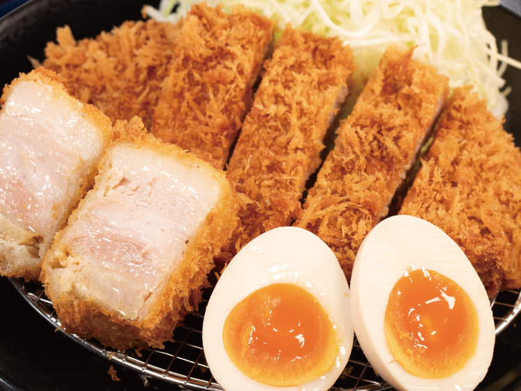 ロースかつ＆角煮かつの合盛り定食