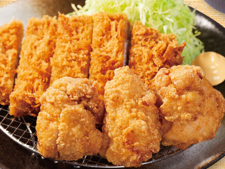 【値引フェア】ロースかつ＆本格唐揚げ定食