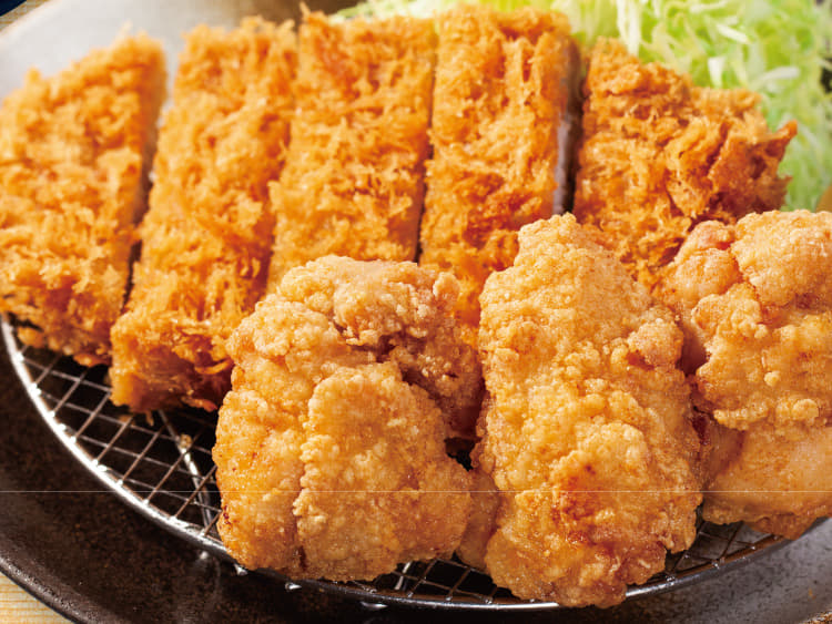ロースかつ&本格唐揚げ定食