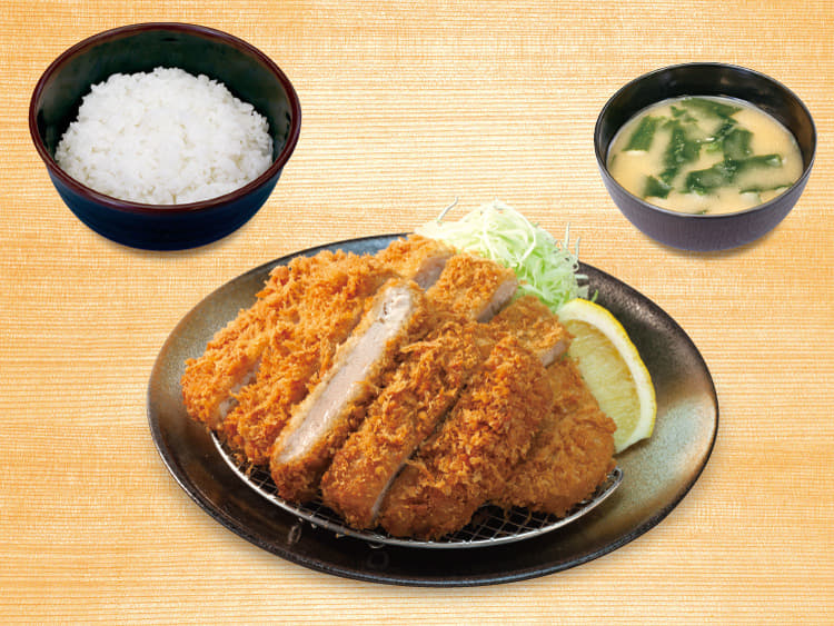 ロースかつ&大判ヒレかつ定食