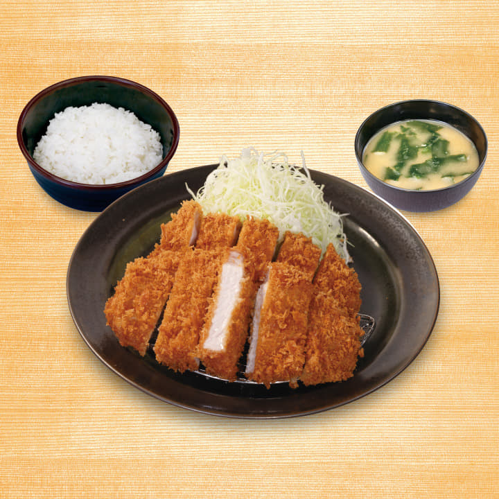 ”大麦豚”厚切りロースかつ＆いつものロースかつ食べ比べ定食