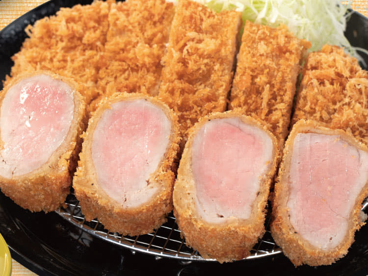 ロースかつ&極厚“レア”ヒレかつ定食