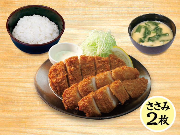 ロースかつ&ささみかつ(2枚)定食