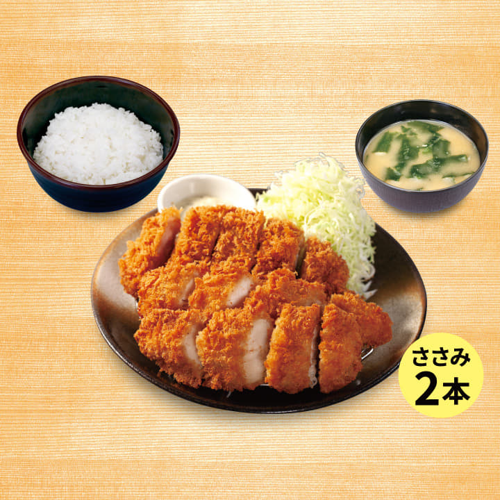 ロースかつ＆ささみかつ2本定食