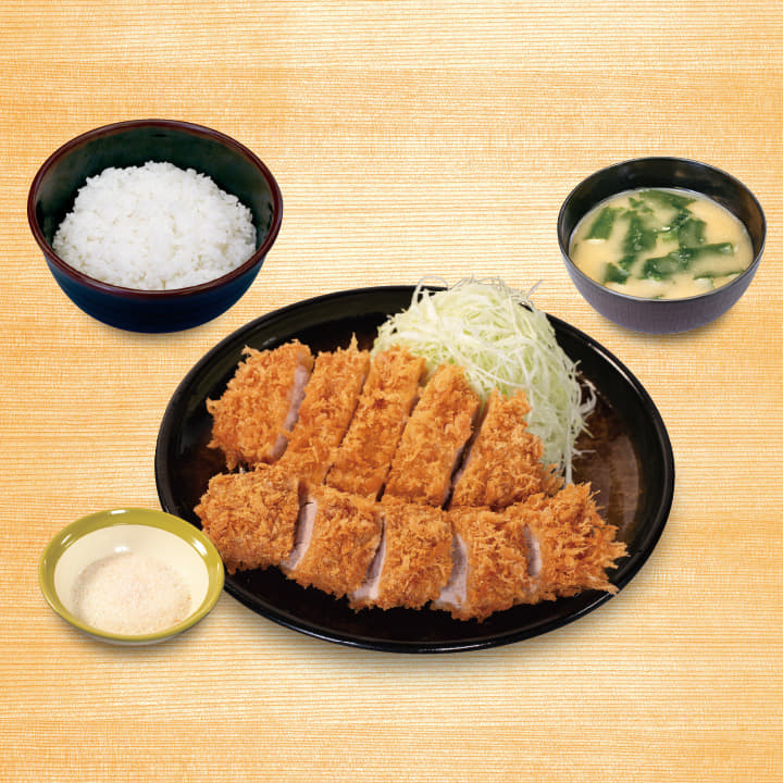 ロースかつ＆国産雪国育ち丸太ヒレかつ定食