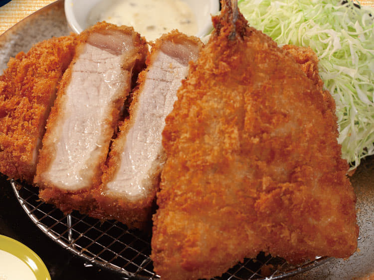 国産雪国育ち厚切りロースかつ＆アジフライ（1枚）定食