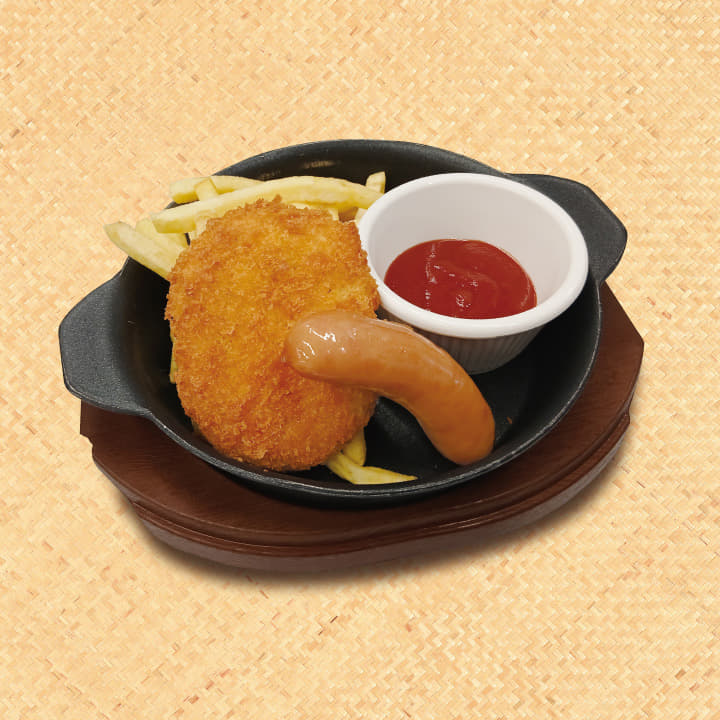 ポテトフライ＋ソーセージ＆コロッケ