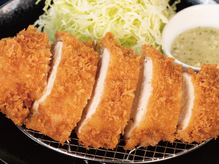 “肉厚”チキン“むね”かつ定食