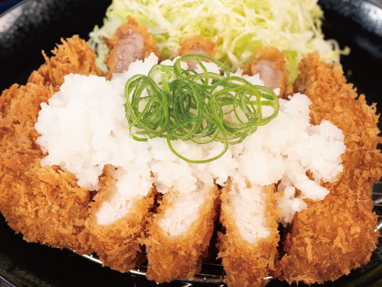 超厚切りリブ鬼おろしポン酢ロースかつ定食