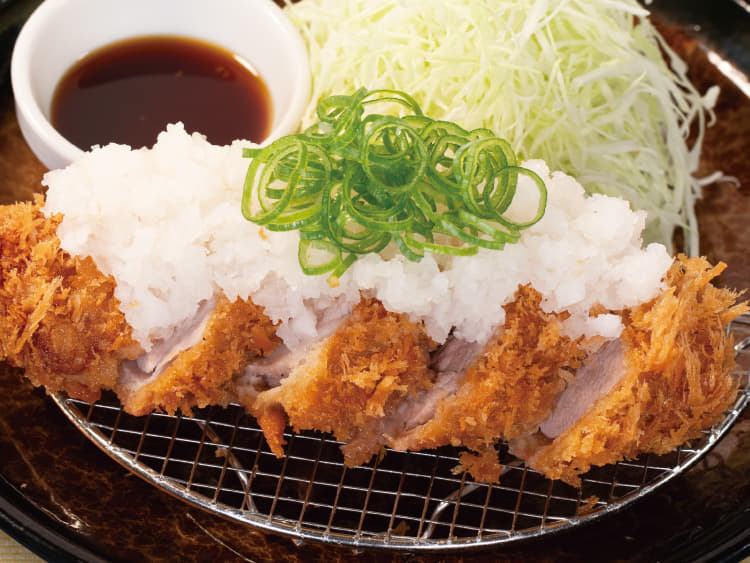鬼おろしポン酢丸太ヒレかつ定食