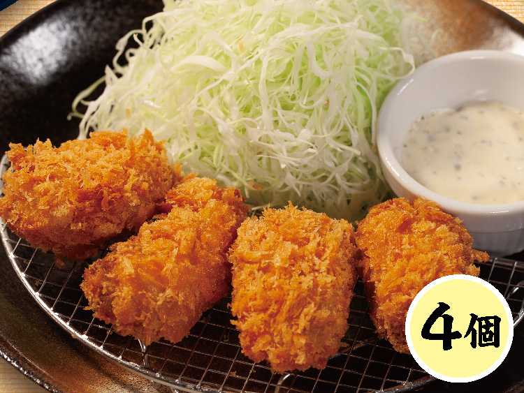 カキフライ(4個)定食