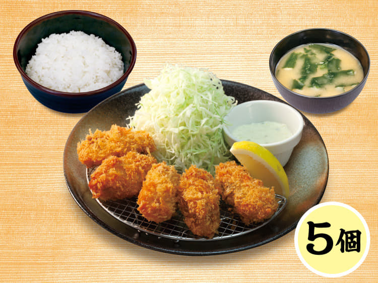 カキフライ(5個)定食