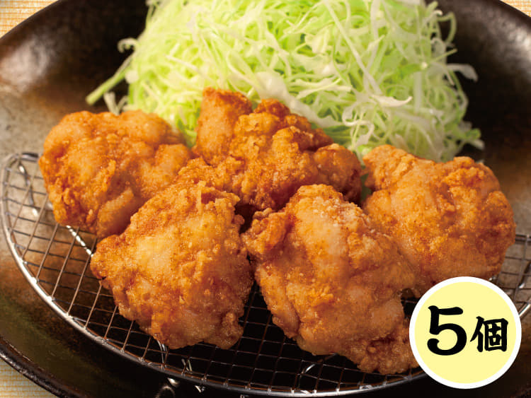 本格唐揚げ定食(5個)