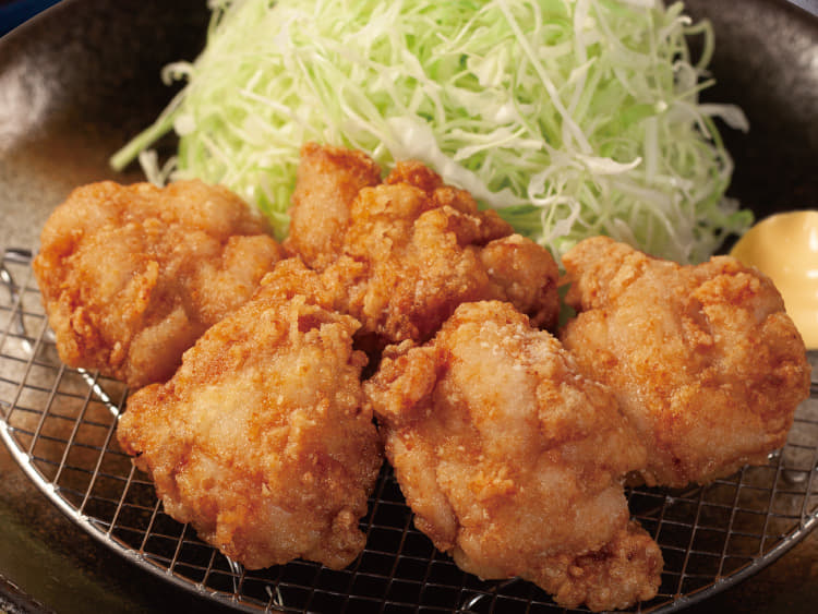 本格唐揚げ定食(5個)