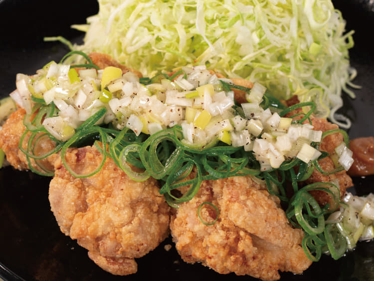 “レモン風味”のねぎ塩本格唐揚げ定食(5個)