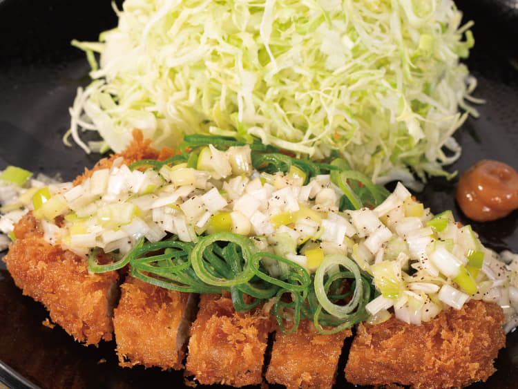 “レモン風味”のねぎ塩ロースかつ定食