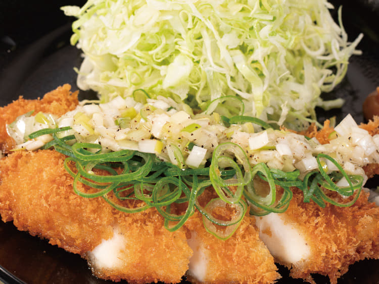 “レモン風味”のねぎ塩ささみかつ定食