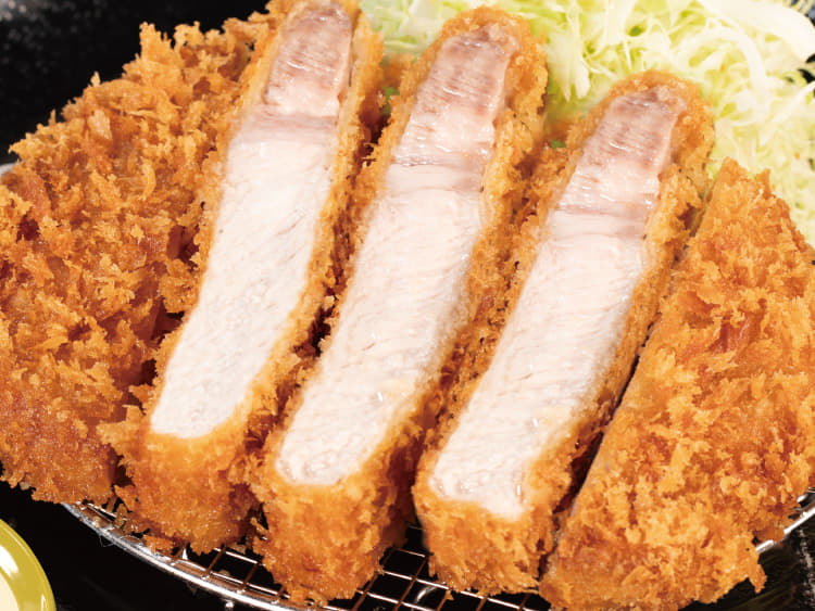 “大麦豚”厚切りリブロースかつ定食