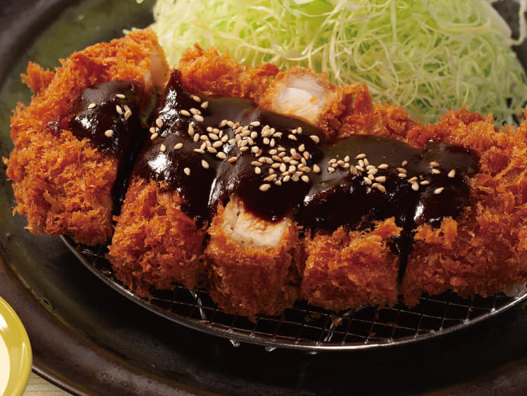 “国産麦小町”味噌ロースかつ定食