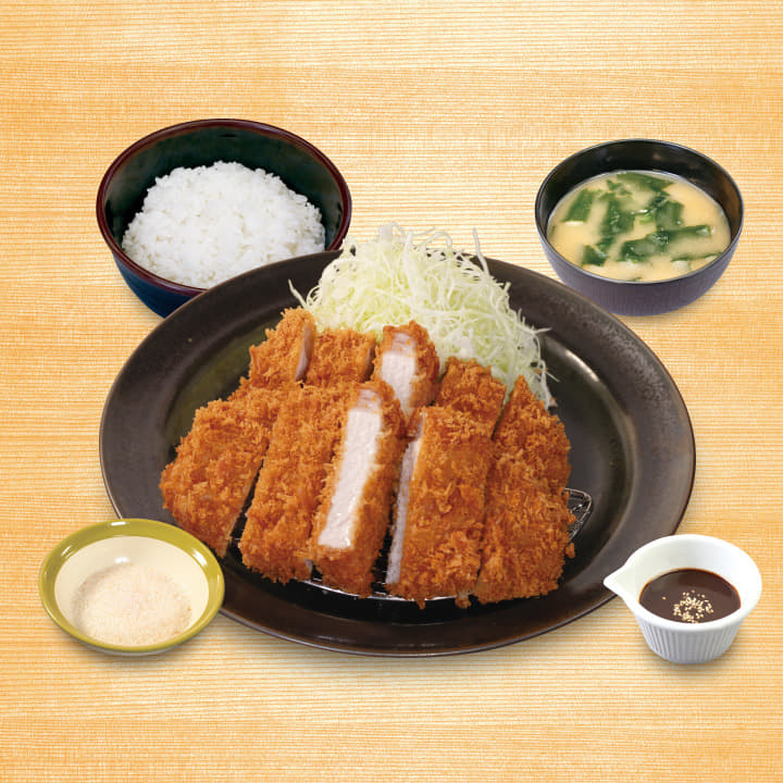 “大麦豚”味噌ダブルロースかつ定食