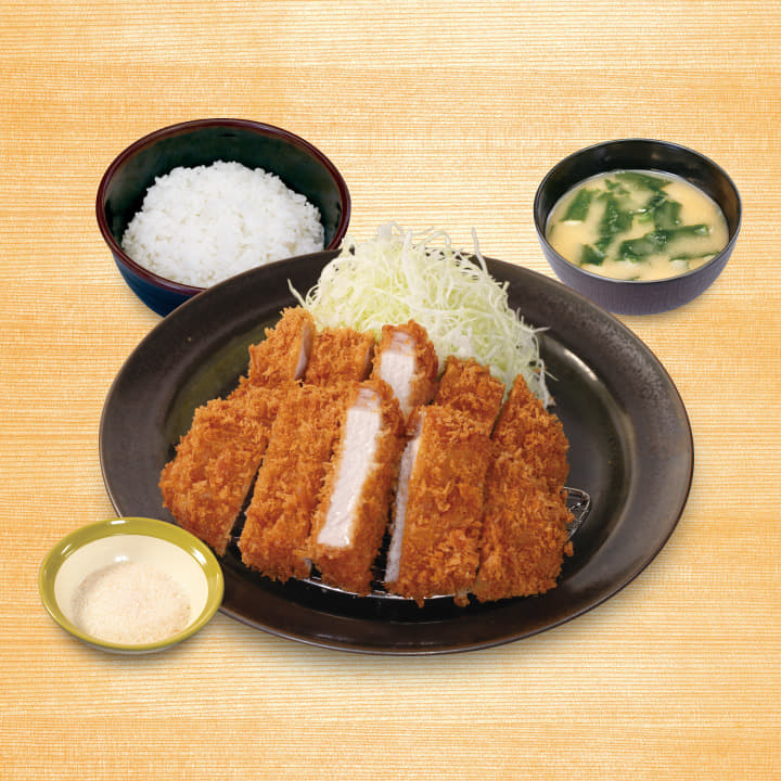 “大麦豚”ダブルロースかつ定食