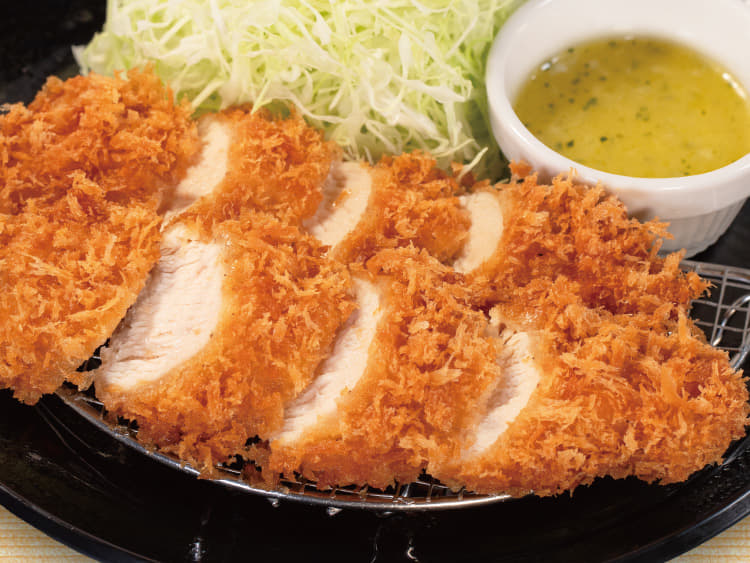 ガーリックソースチキンむねかつ定食