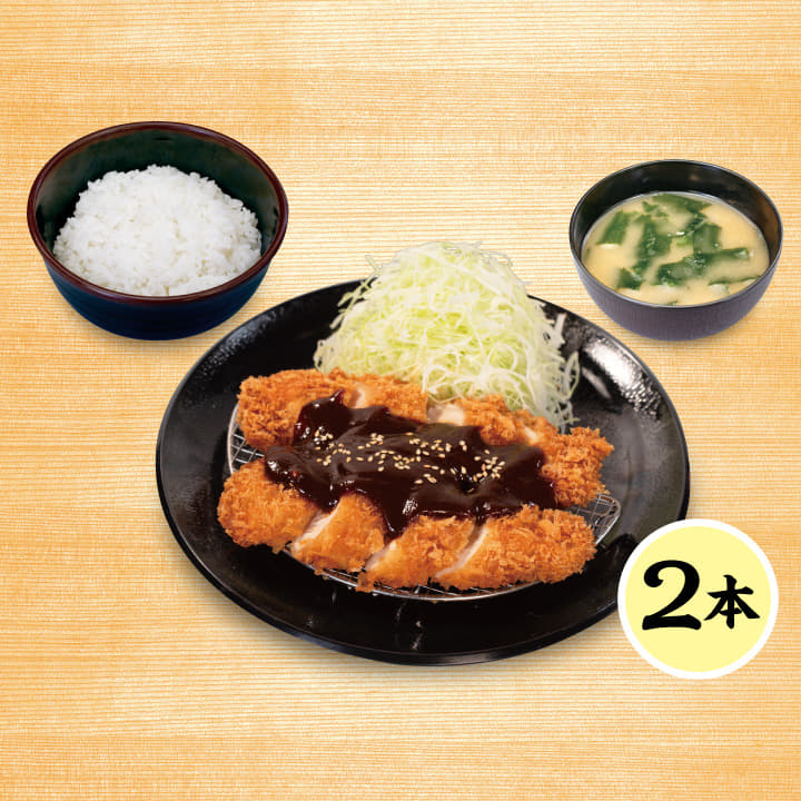 味噌チキンむねかつ定食