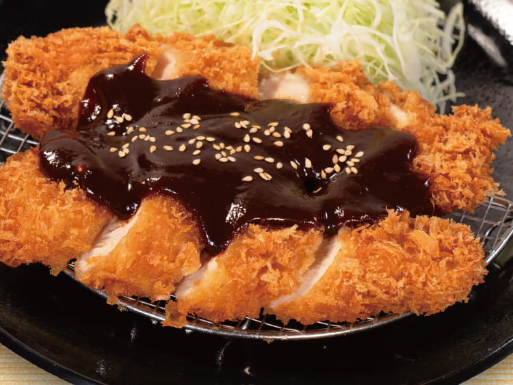 味噌チキンむねかつ定食