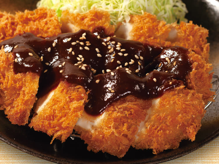 味噌たっぷりチキンむねかつ定食