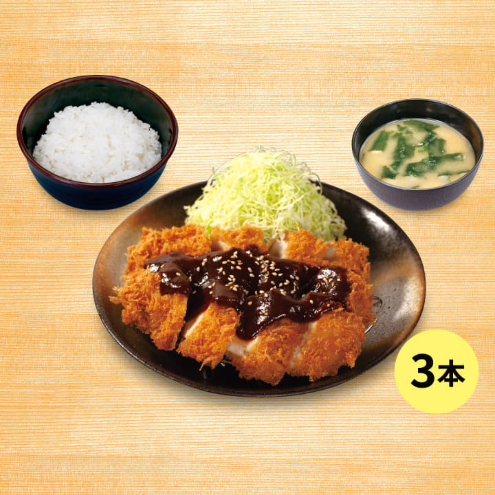 味噌たっぷりチキンむねかつ定食