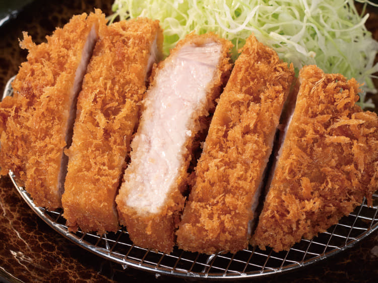 ”大麦豚”厚切りロースかつ定食