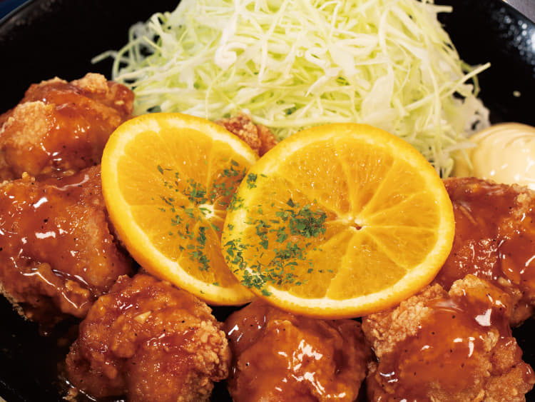 オレンジソース唐揚げ(8個)定食