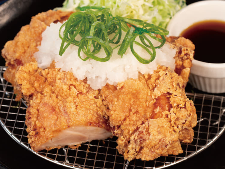鬼おろしポン酢大判唐揚げ定食