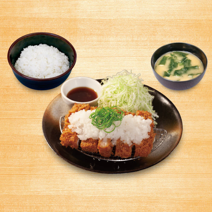 鬼おろしポン酢大判ヒレかつ定食