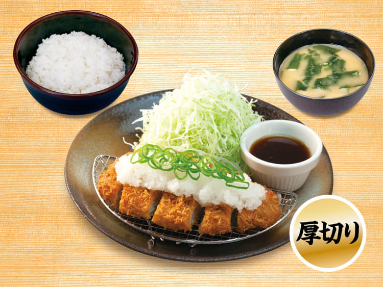 おろし厚切りロースかつ定食